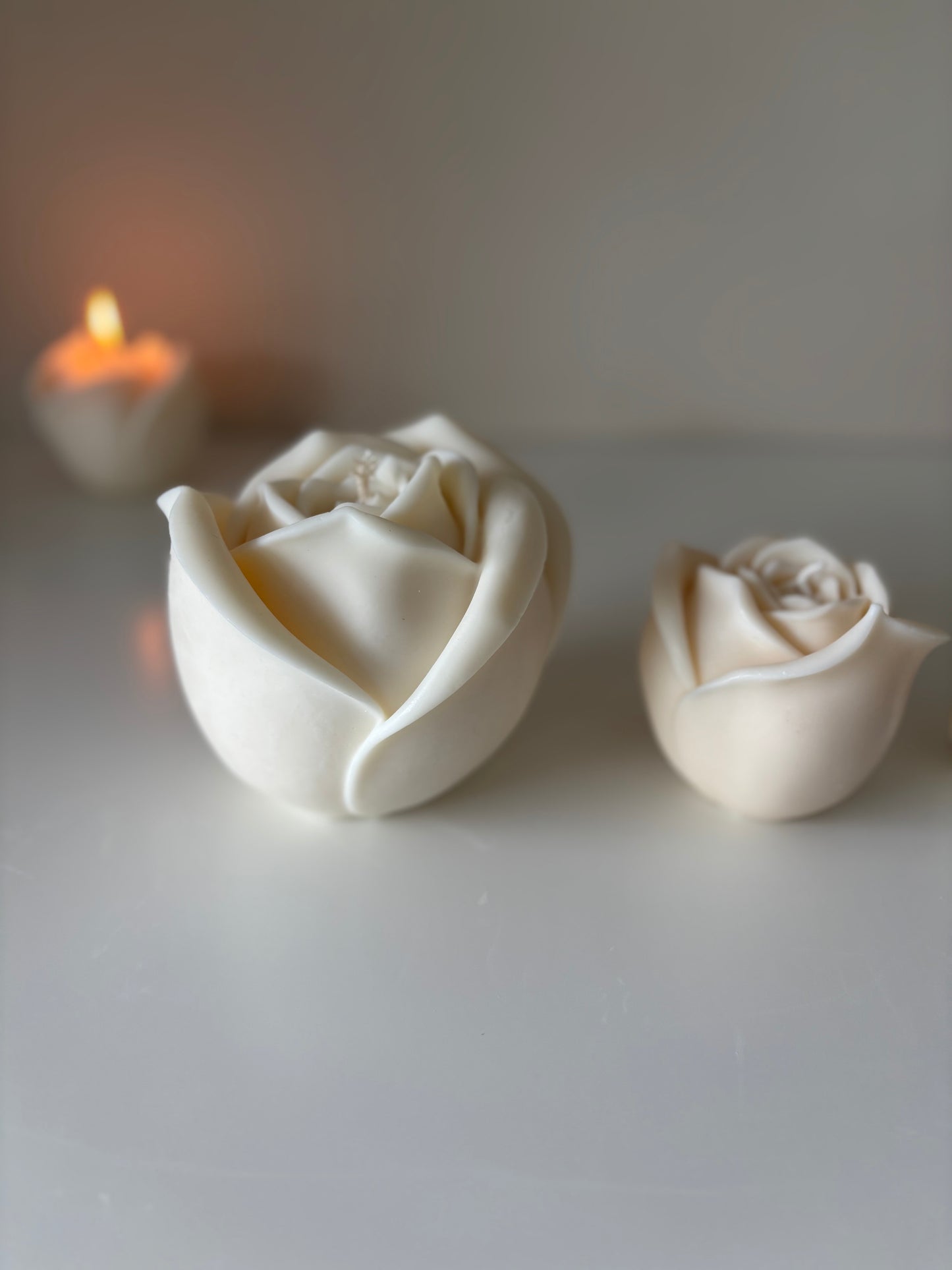 Rose Kerze L
