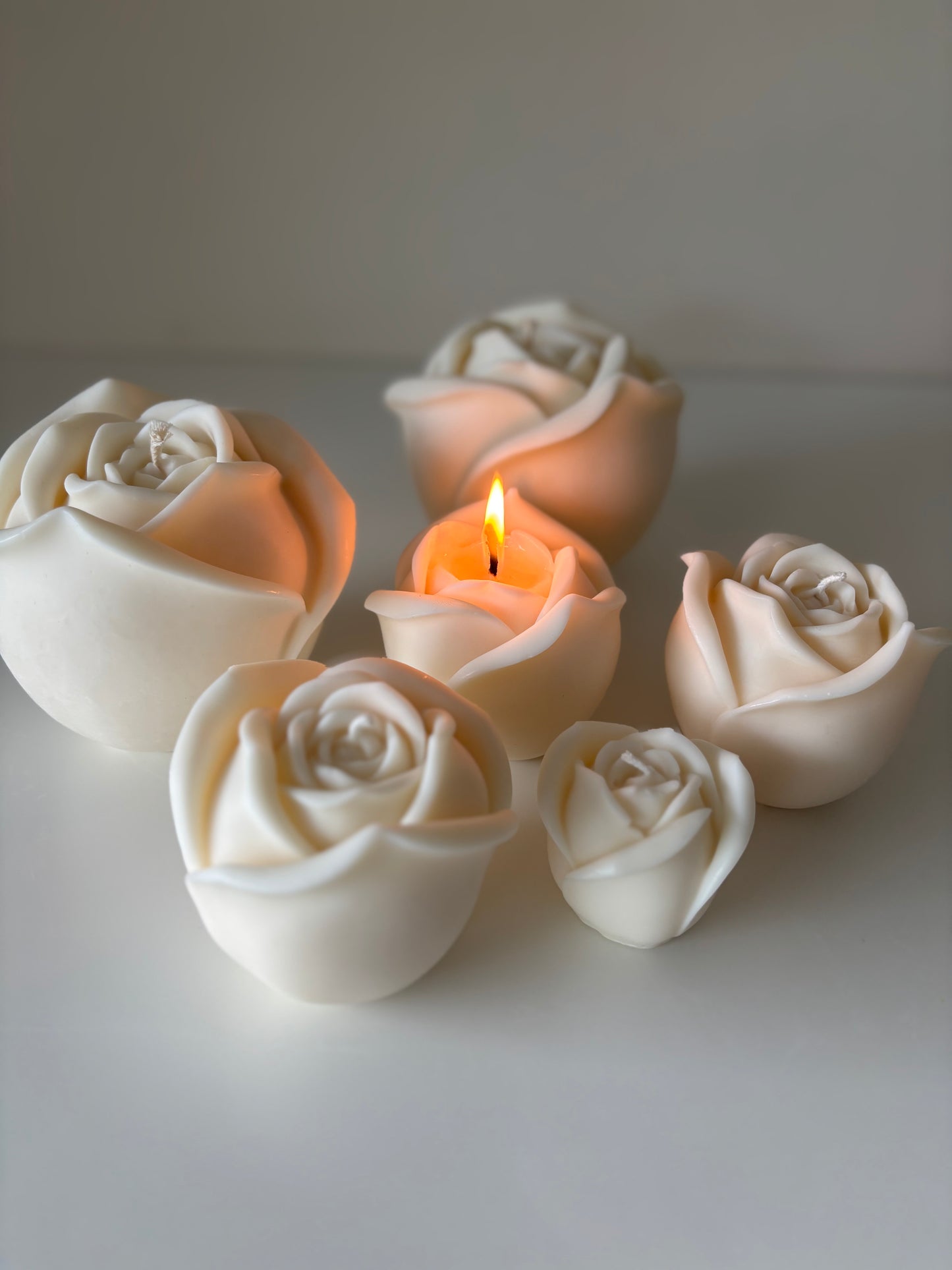 Rose Kerze L