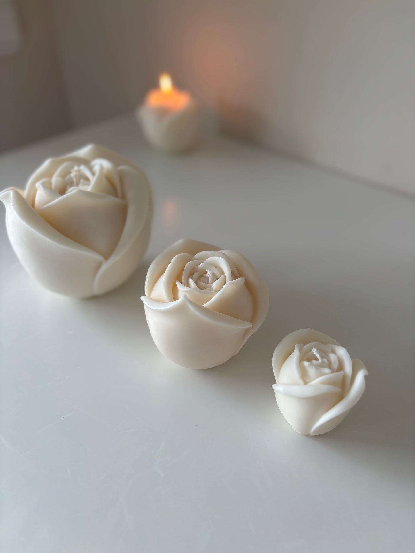 Rose Kerze L
