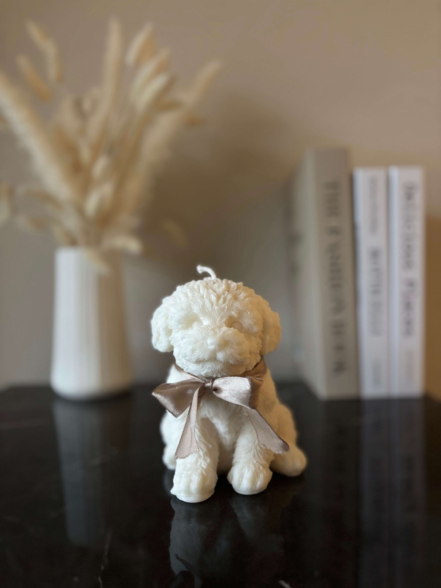 Poodle Kerze