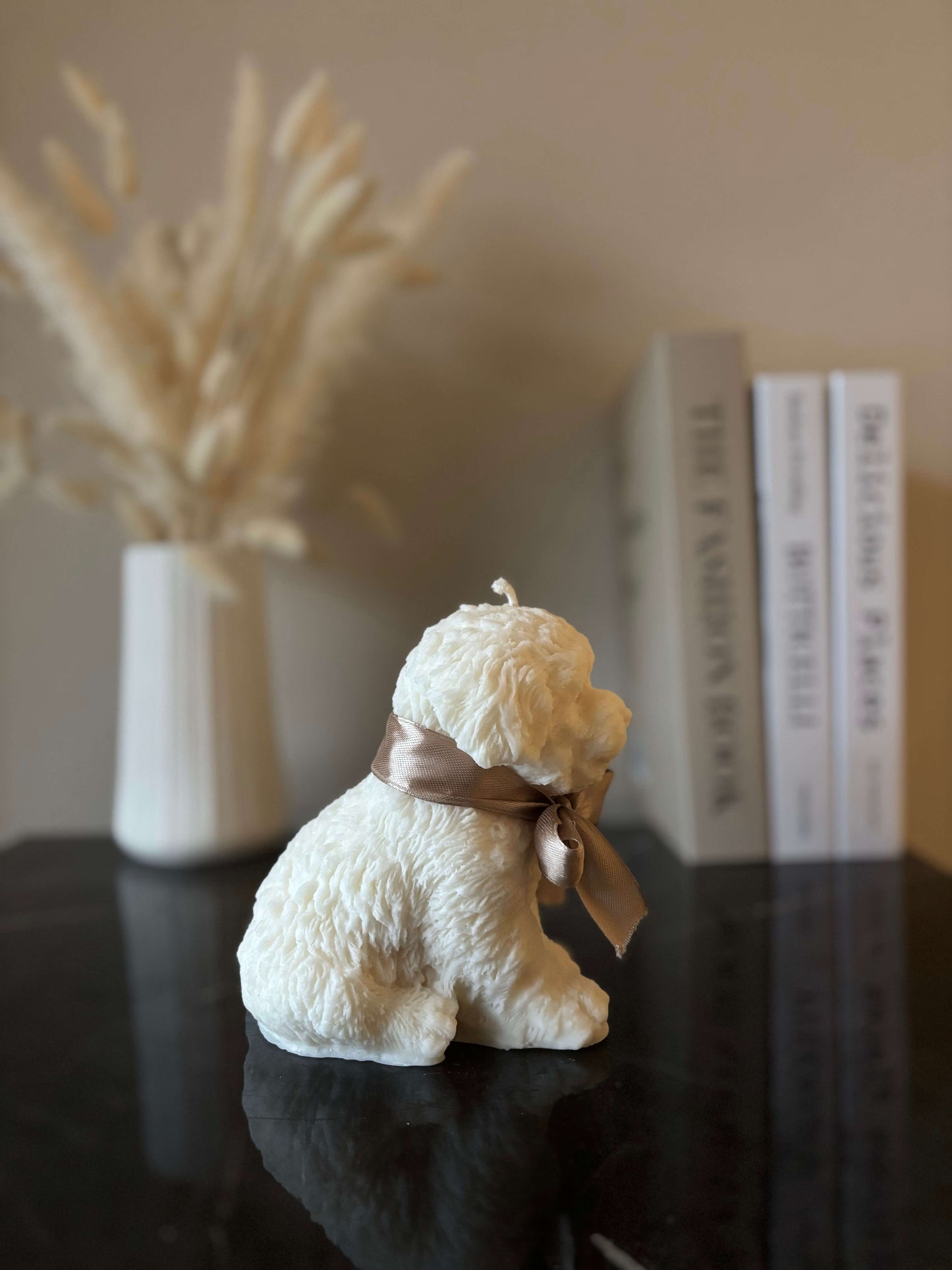 Poodle Kerze