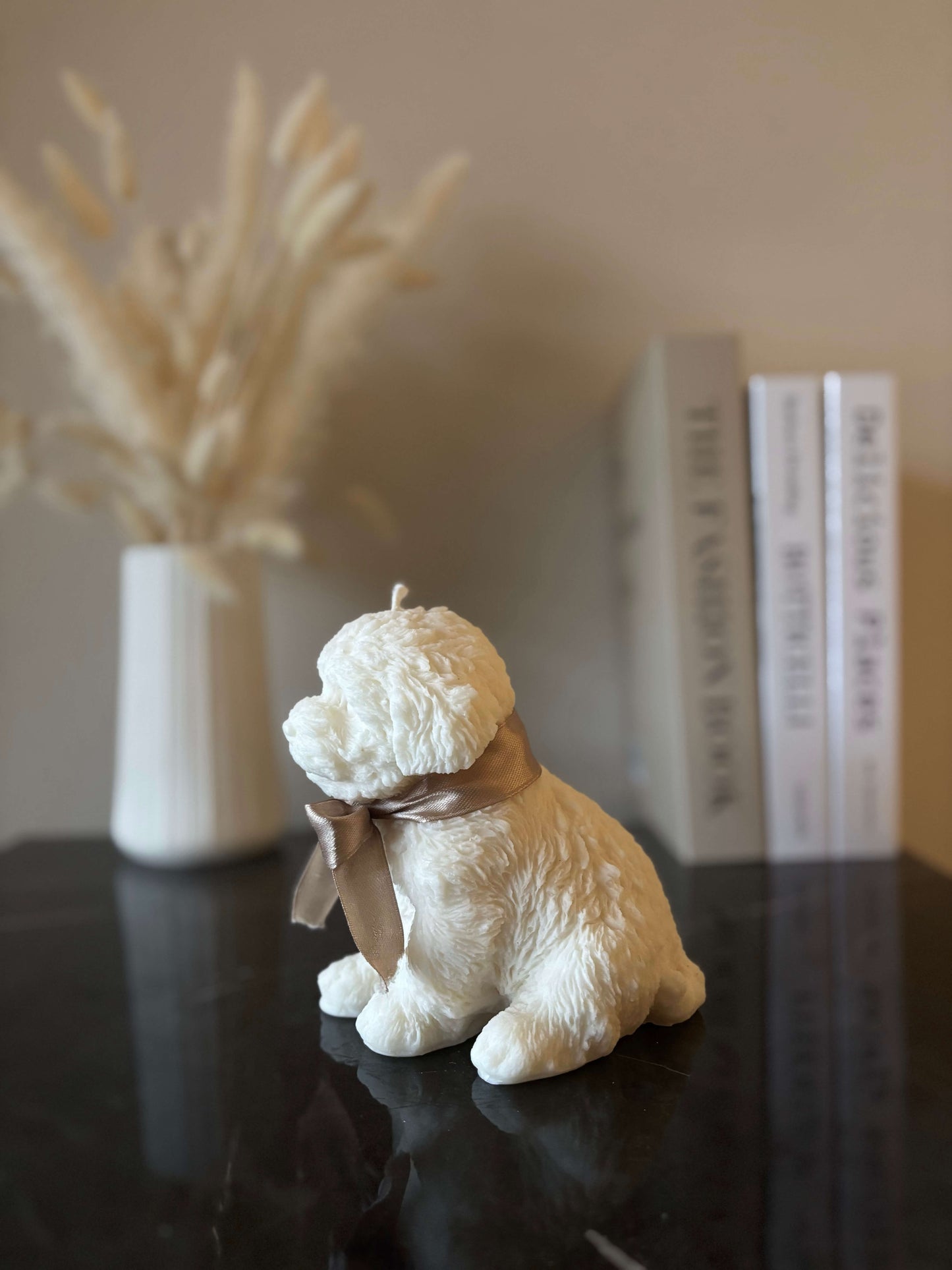 Poodle Kerze