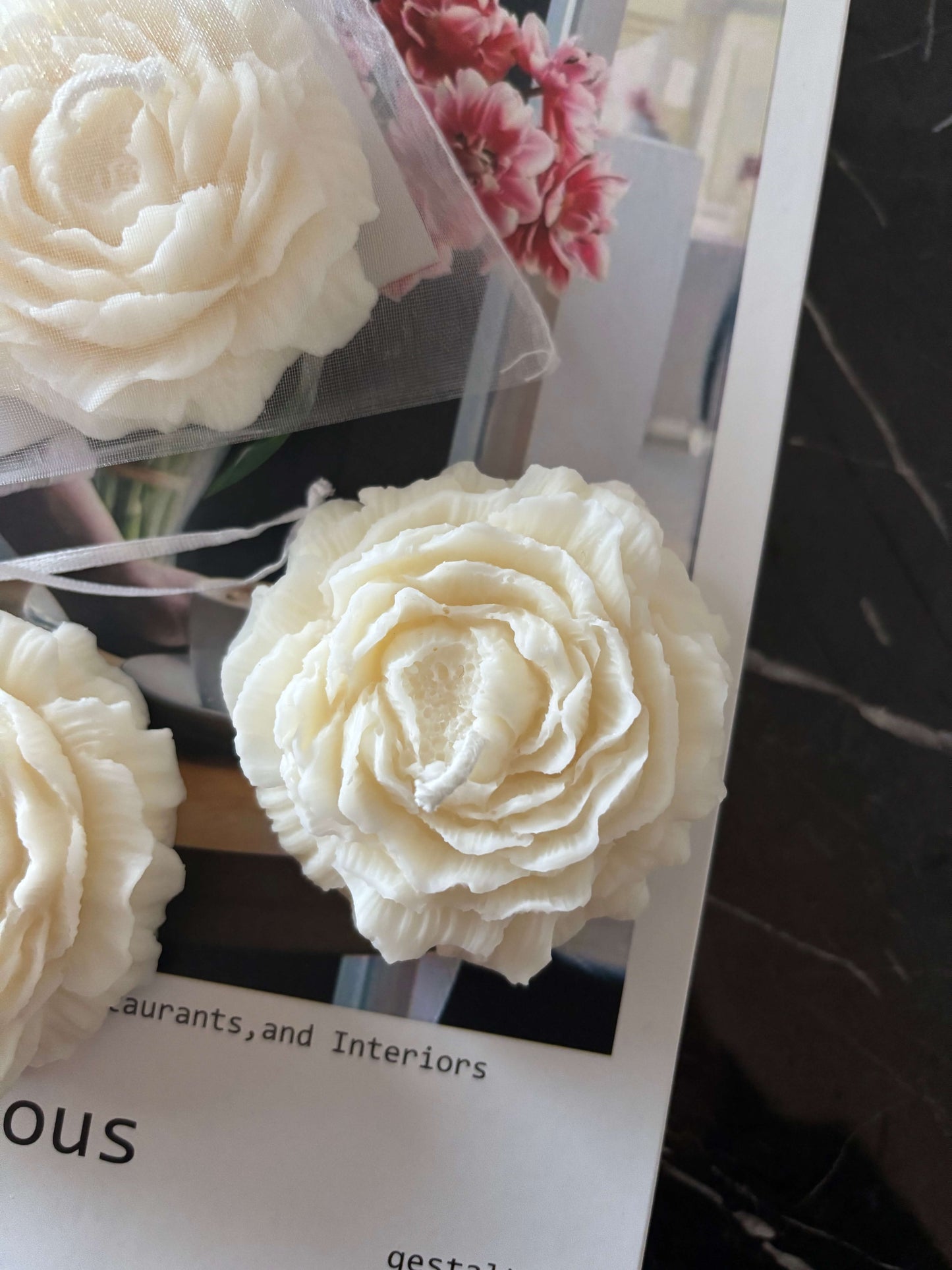 Peony Kerze