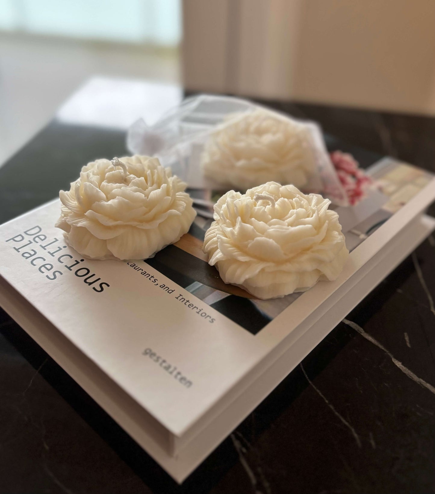 Peony Kerze