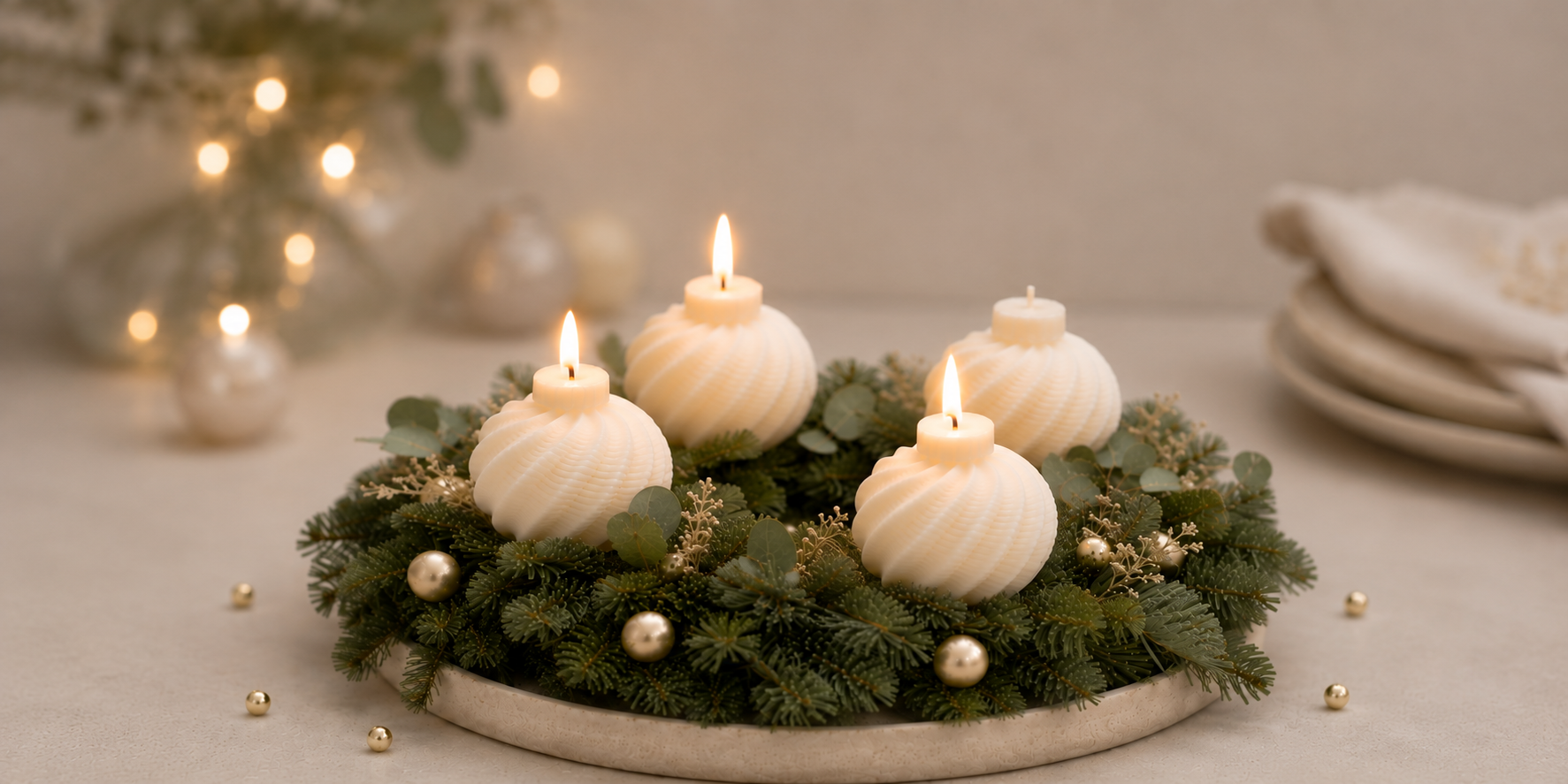 Kerzen für Adventskränze