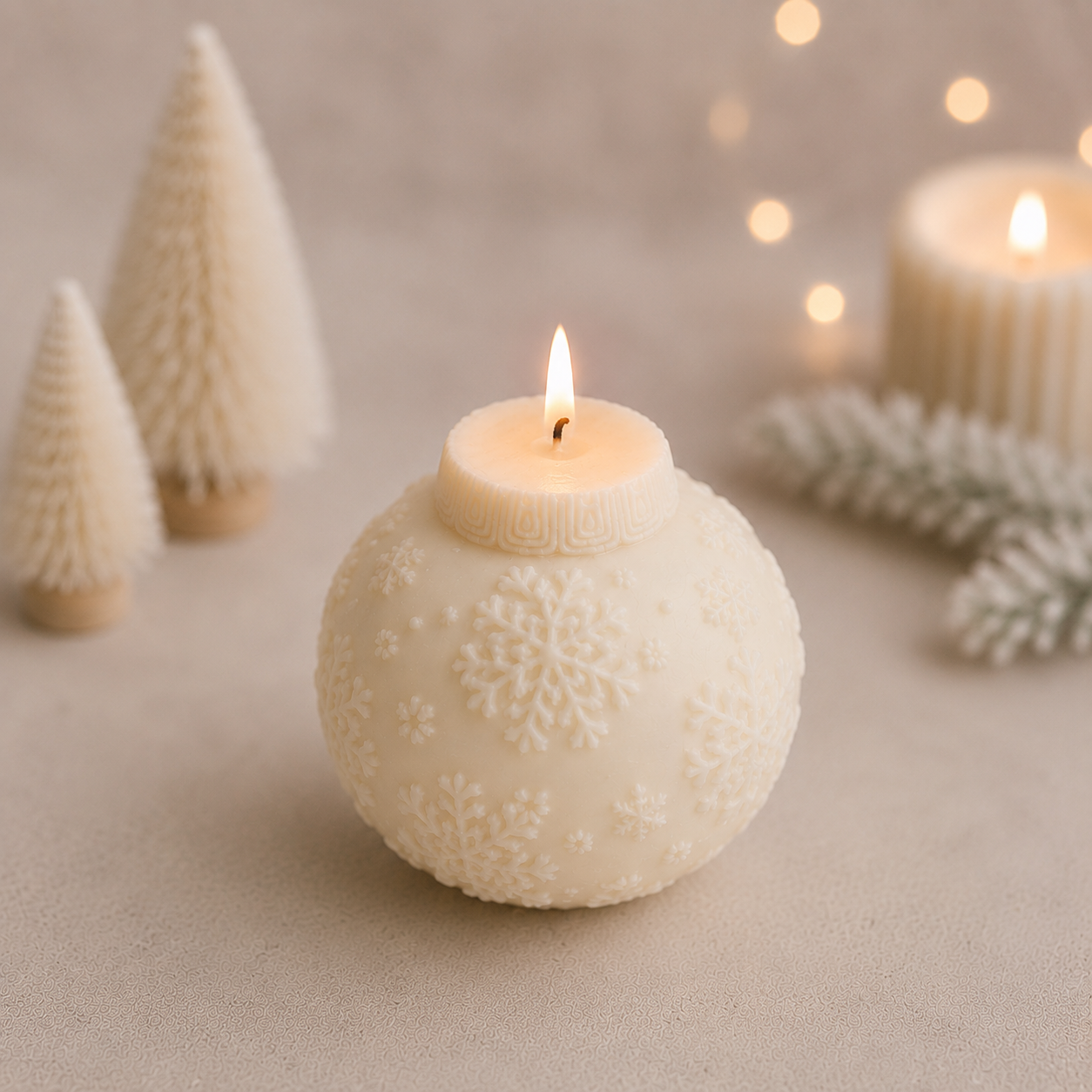 Christbaumkugel Kerze 2