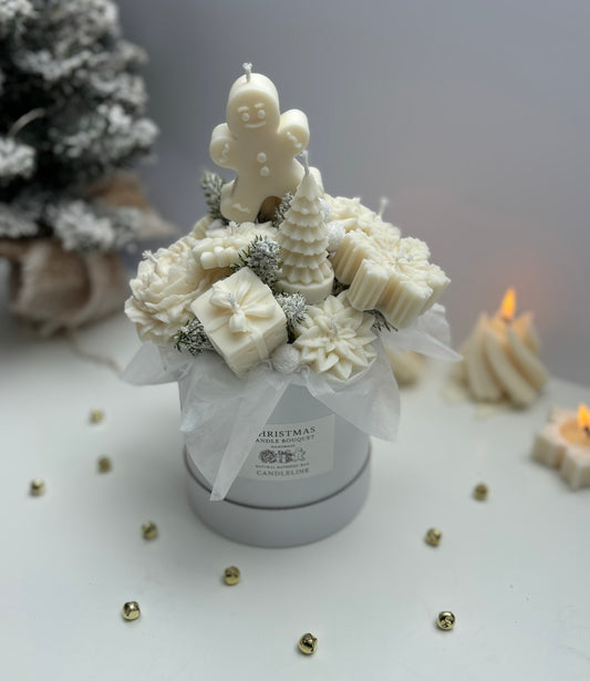 Christmas Candle Bouquet White