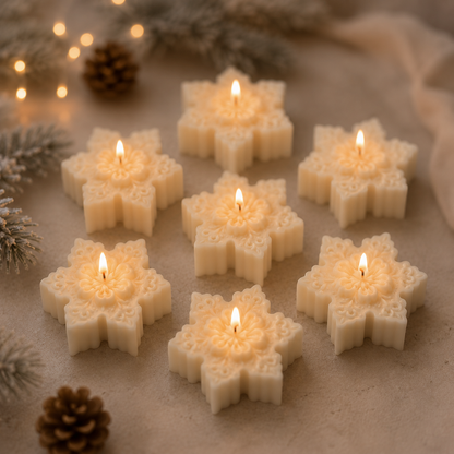 Snowflake Kerze