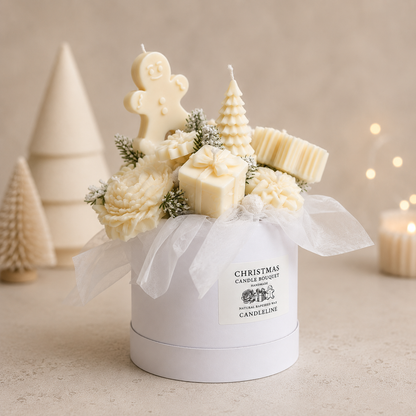 Christmas Candle Bouquet White