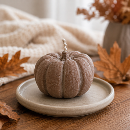 Pumpkin Kerze 1 Braun