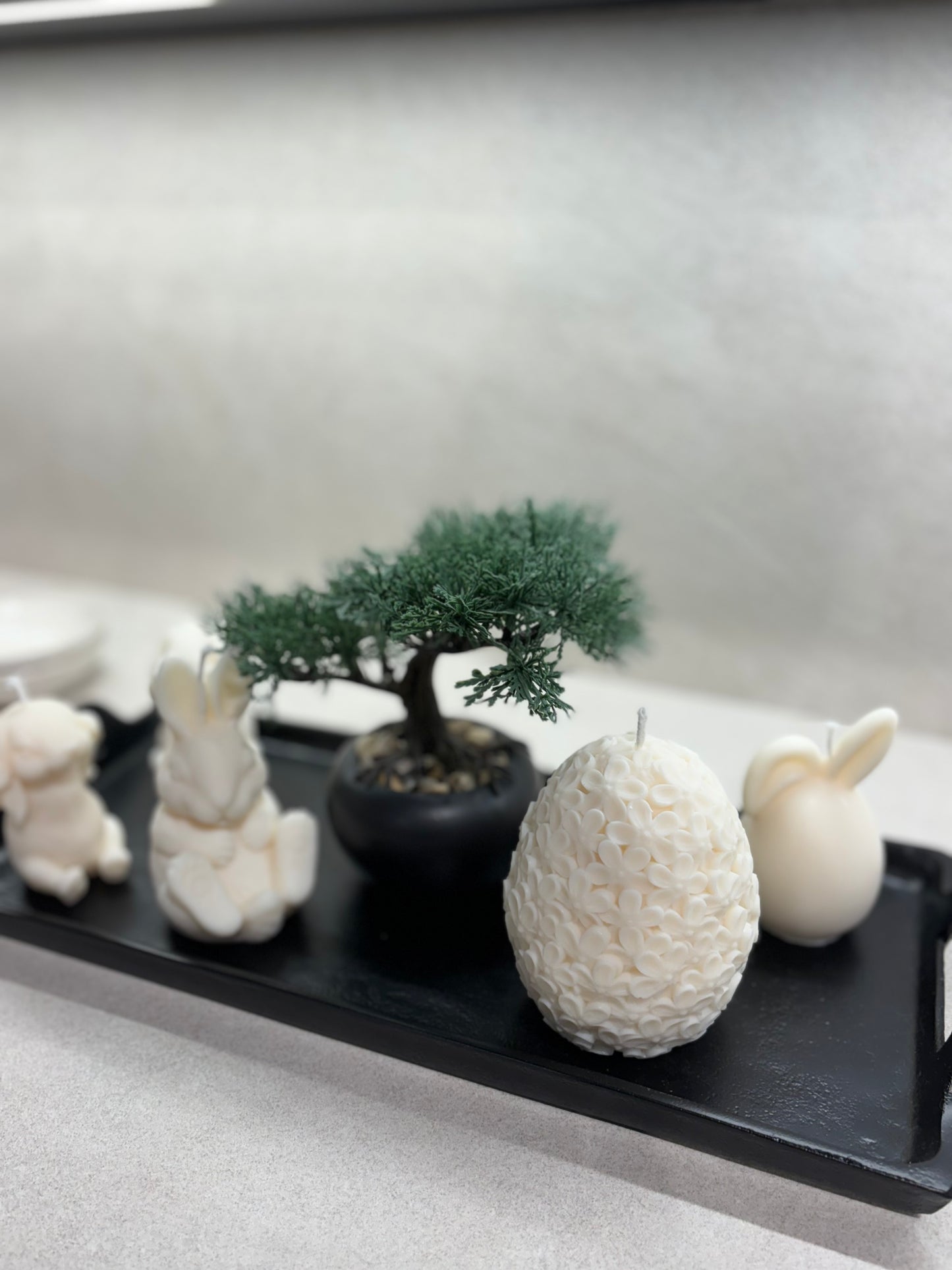 Floral Egg Kerze