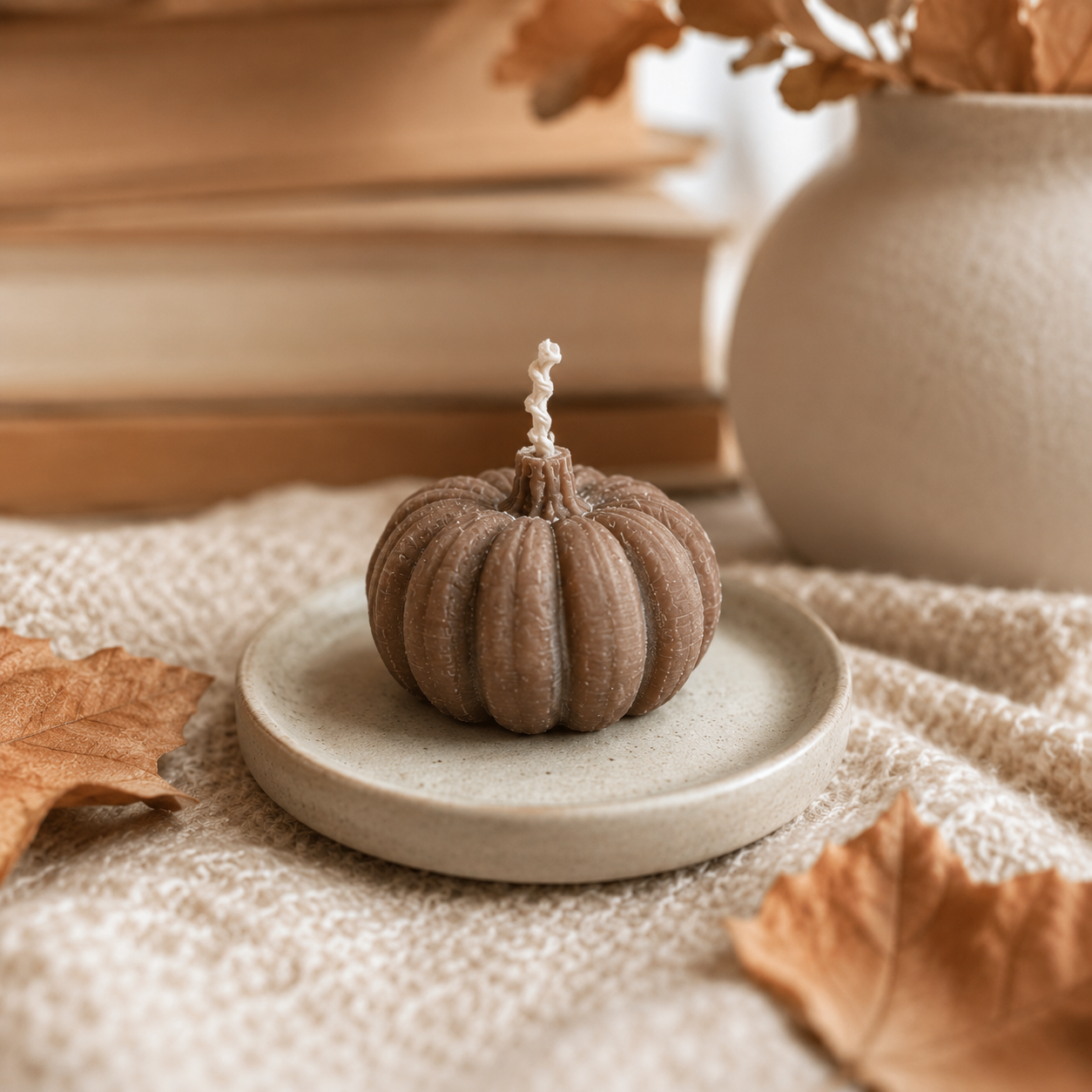 Pumpkin Kerze 1 Braun