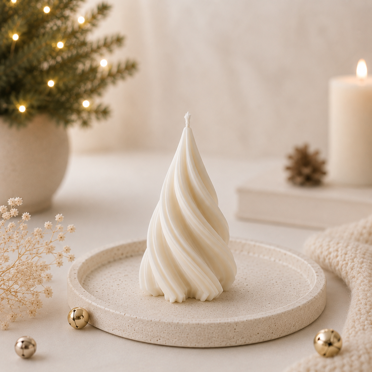 Wave-Tannenbaum Kerze