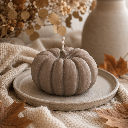 Pumpkin Kerze 1 Braun