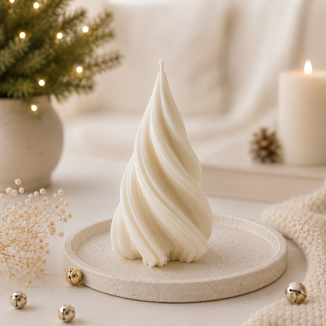 Wave-Tannenbaum Kerze