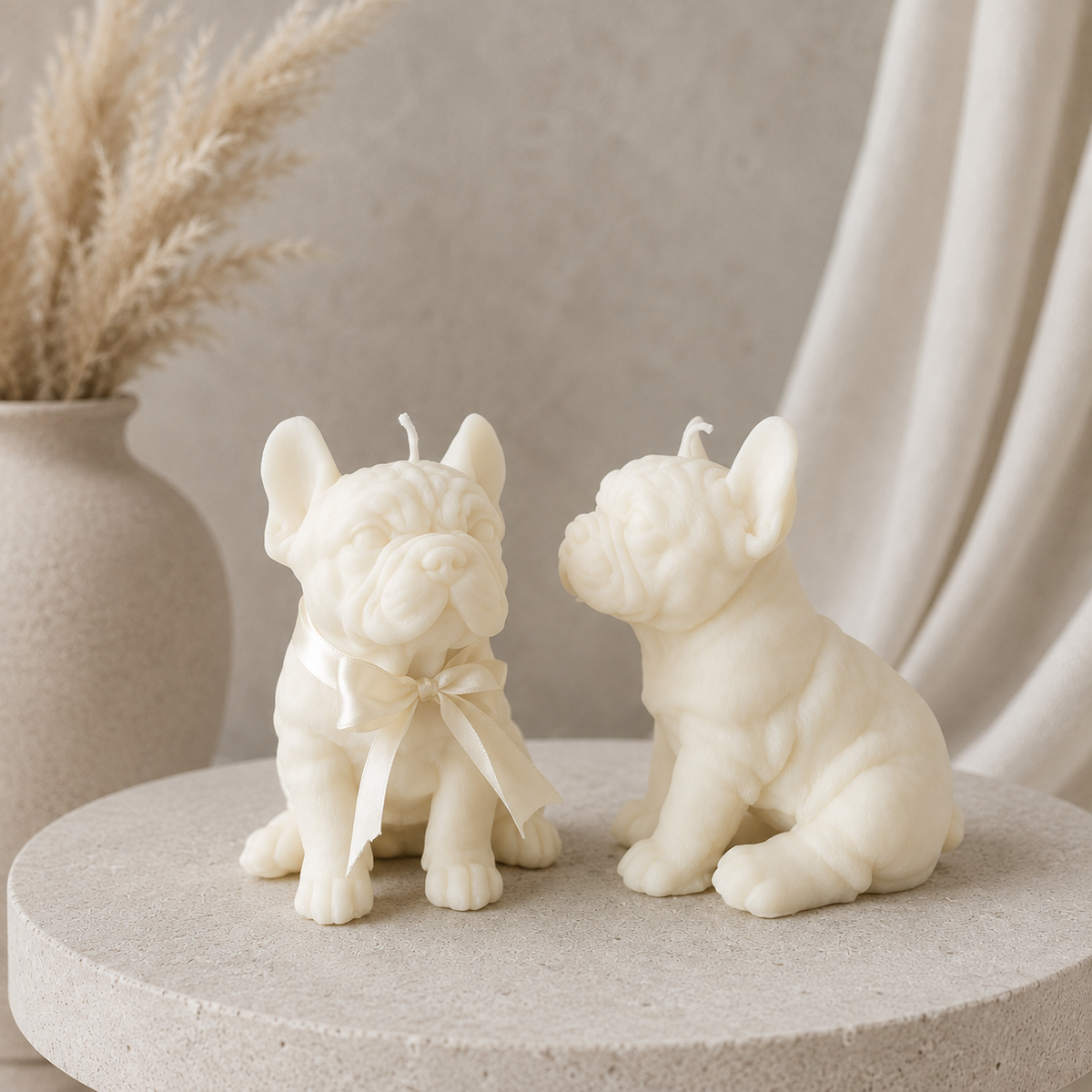 French Bulldog Kerze