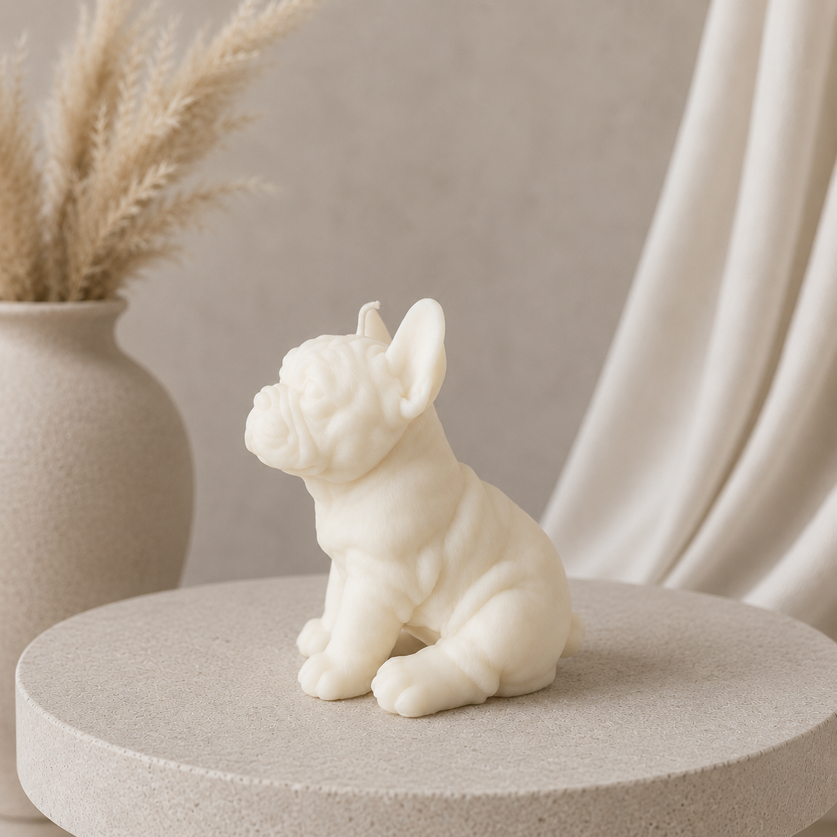 French Bulldog Kerze