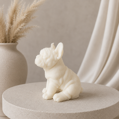 French Bulldog Kerze