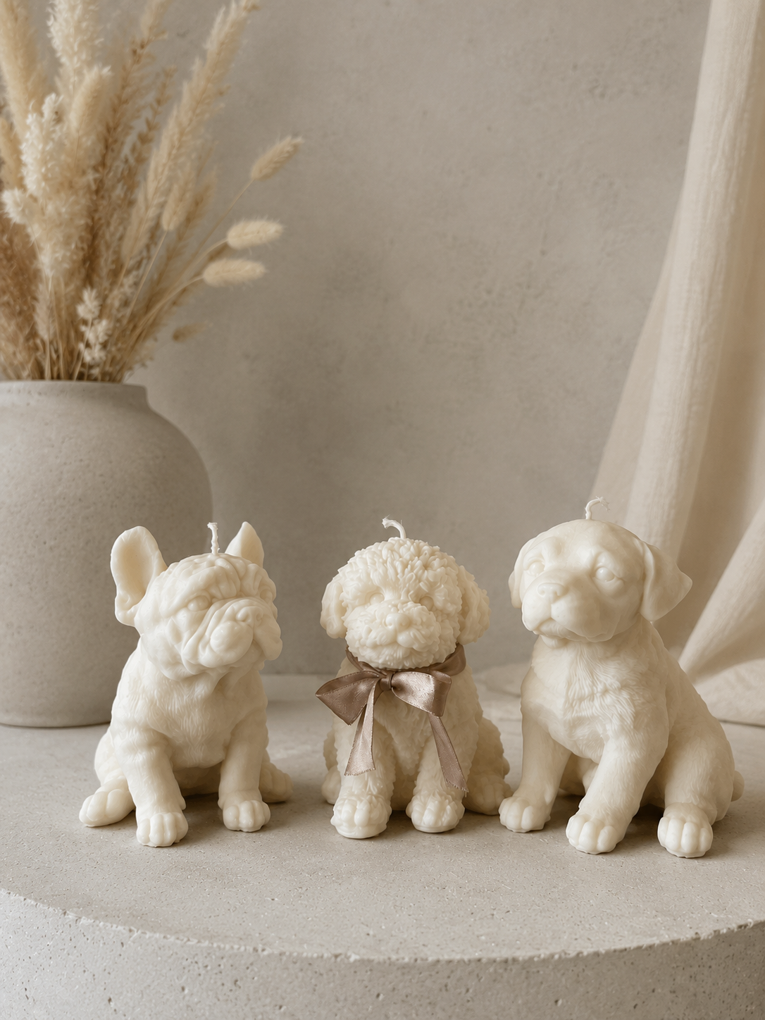 French Bulldog Kerze