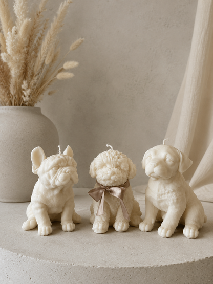 French Bulldog Kerze