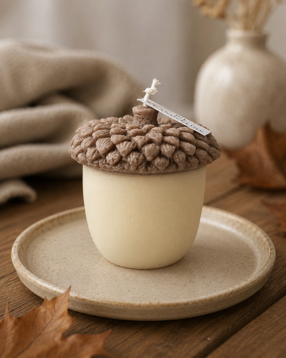 Acorn Kerze Braun