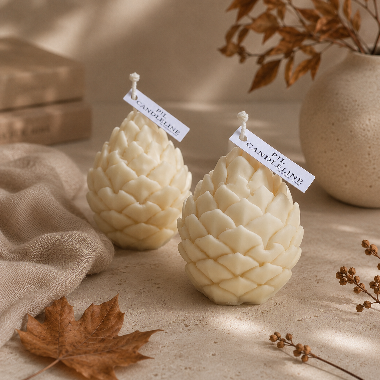 Pine Cone Kerze