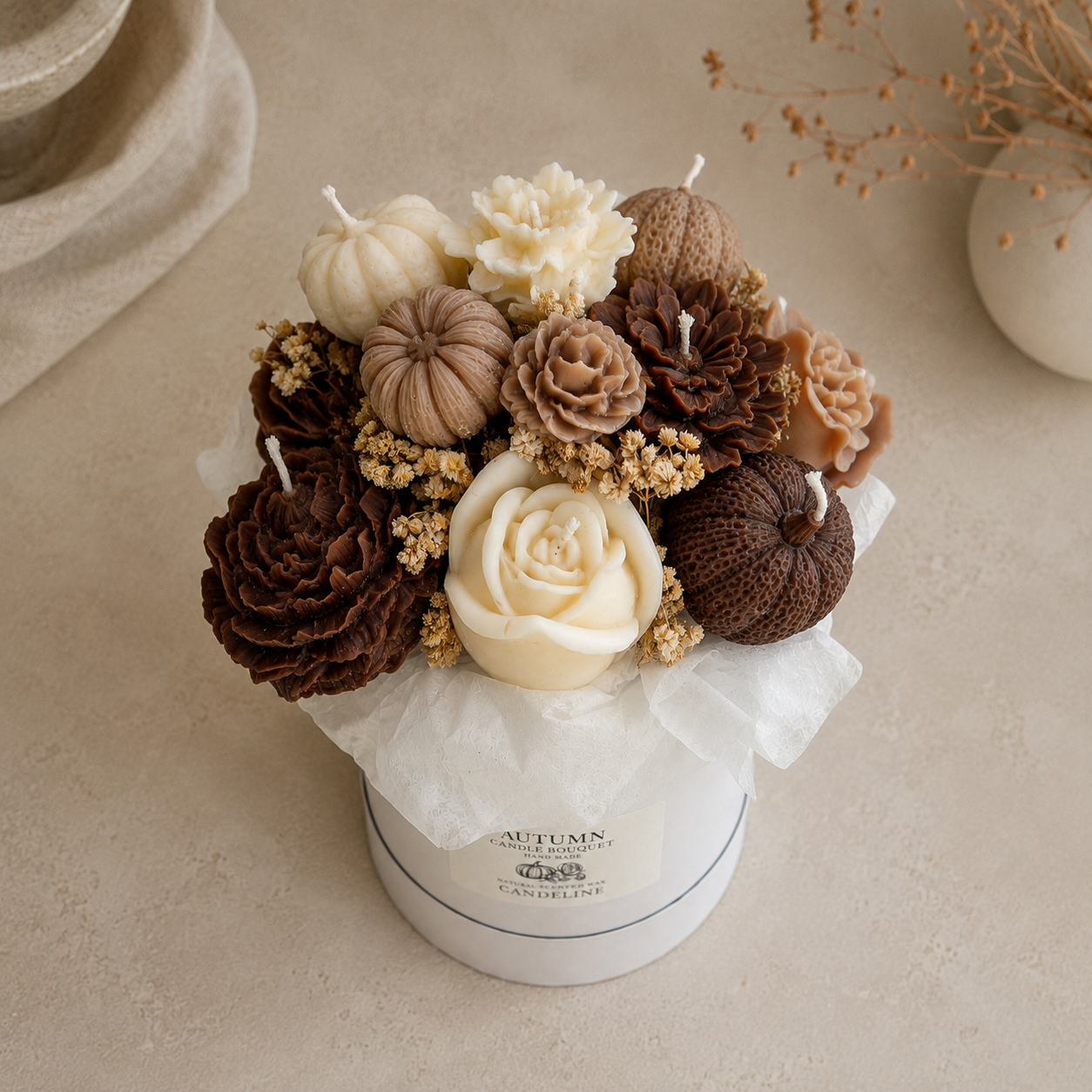 Autumn Candle Bouquet
