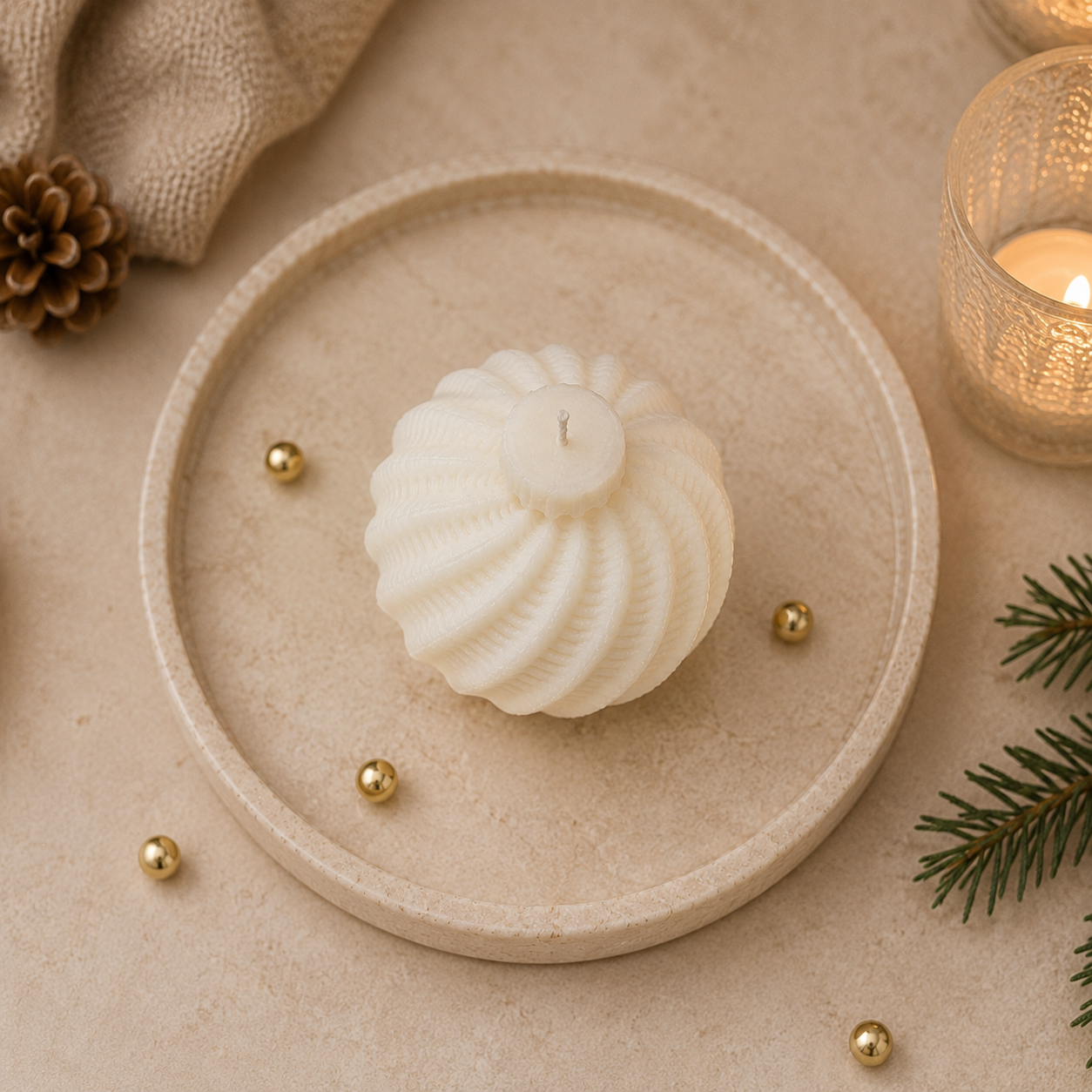 Adventskranz-Kerzen Set Kugel