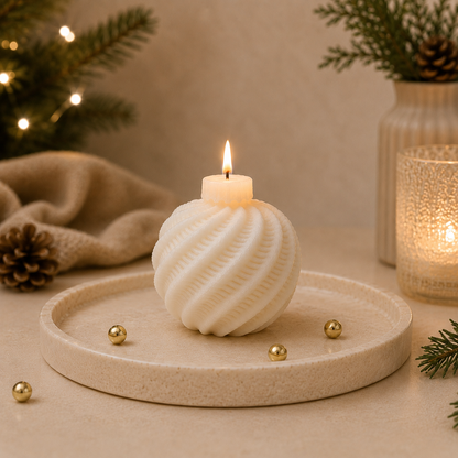 Christbaumkugel Kerze 1