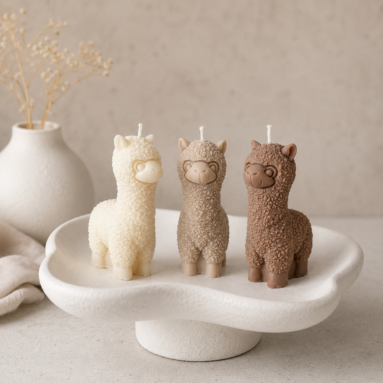 Alpaca Kerze