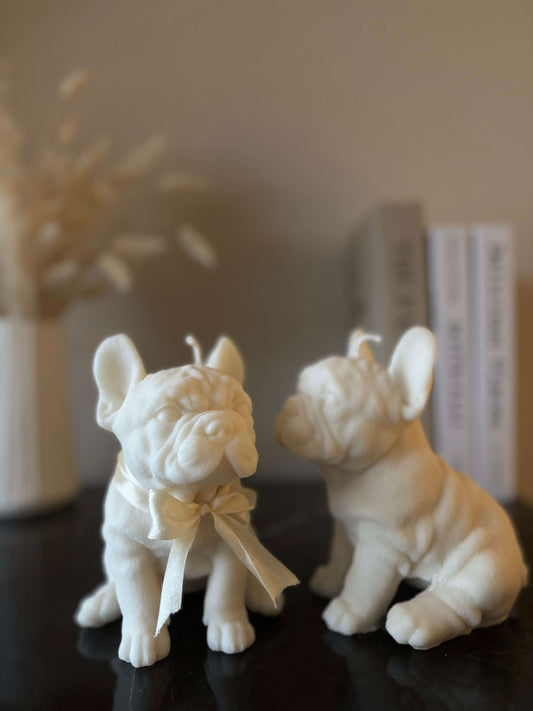 French Bulldog Kerze