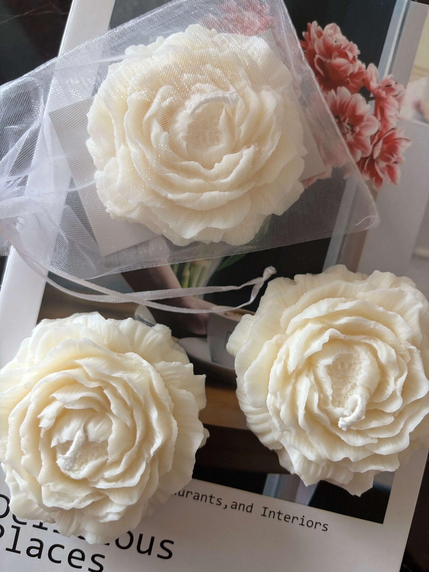 Peony Kerze