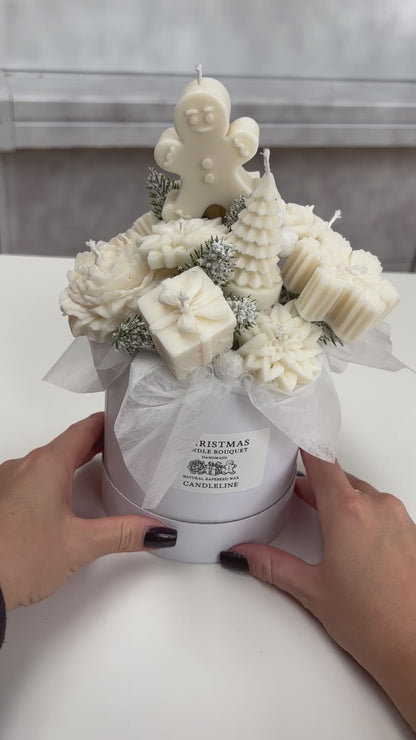 Christmas Candle Bouquet White